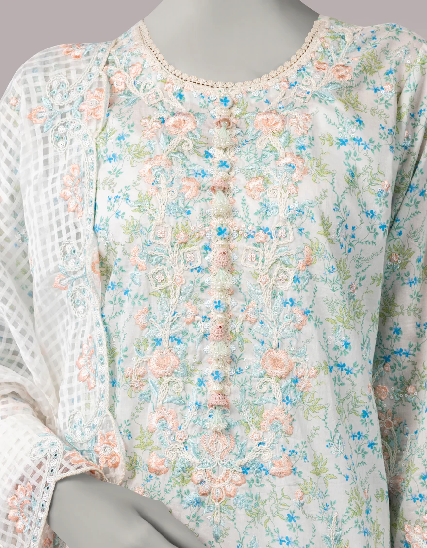 MULTICOLOR DORIA 3PC UNSTITCHED | JLAWN-S-26-3807 HILL SIDE-1 - Image 3