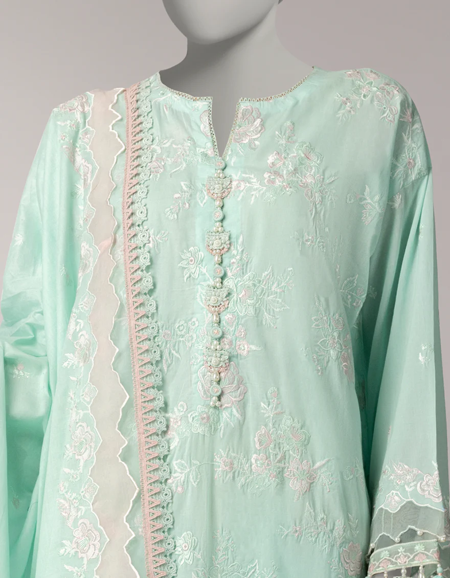 GREEN LAWN 3PC UNSTITCHED | JLAWN-S-26-3824 VINTAGE-2 - Image 3
