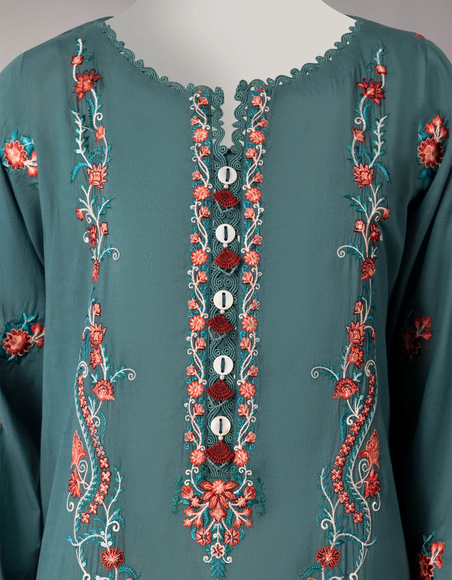 BLUE LAWN 3PC UNSTITCHED | JLAWN-S-26-3839 ROYAL DYNASTY-1 - Image 3