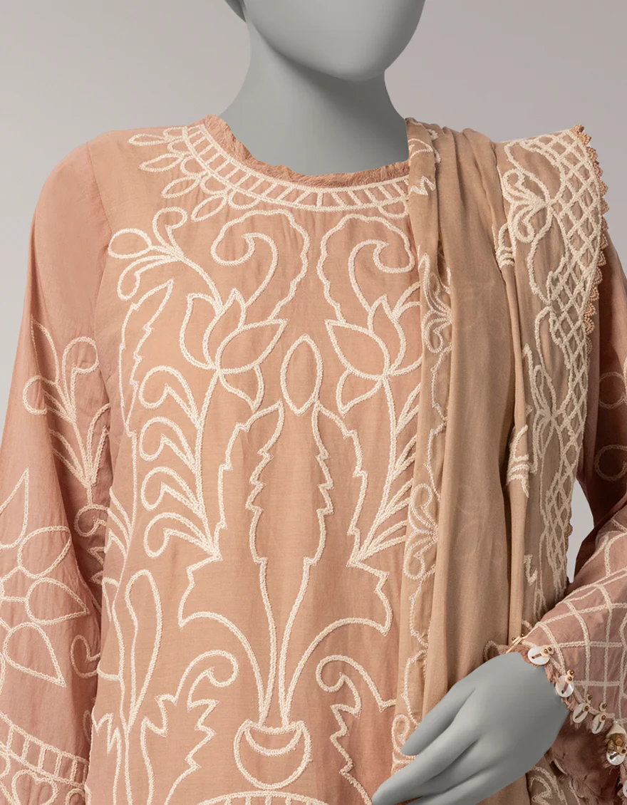 BROWN LAWN 3PC UNSTITCHED | JLAWN-S-26-3842 ROYAL DYNASTY-4 - Image 3