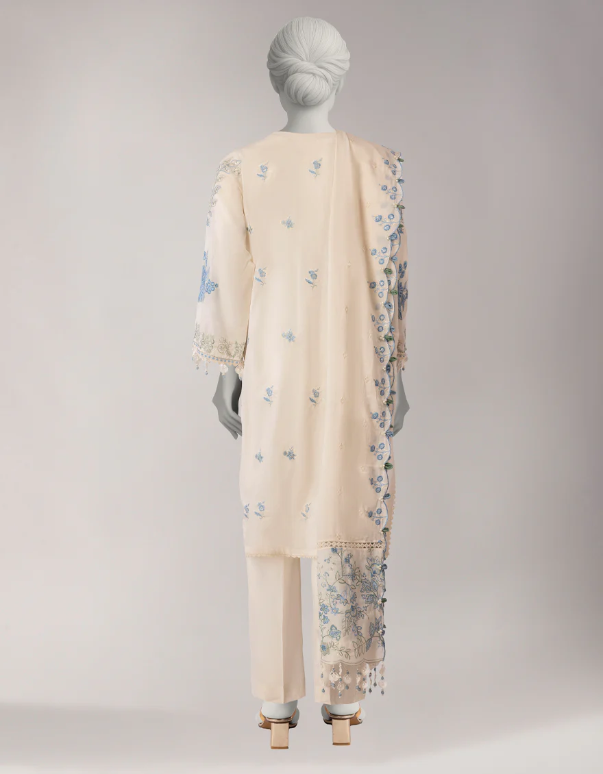 OFF WHITE LAWN 3PC UNSTITCHED | JLAWN-S-26-3846 ROYAL DYNASTY-8 - Image 2