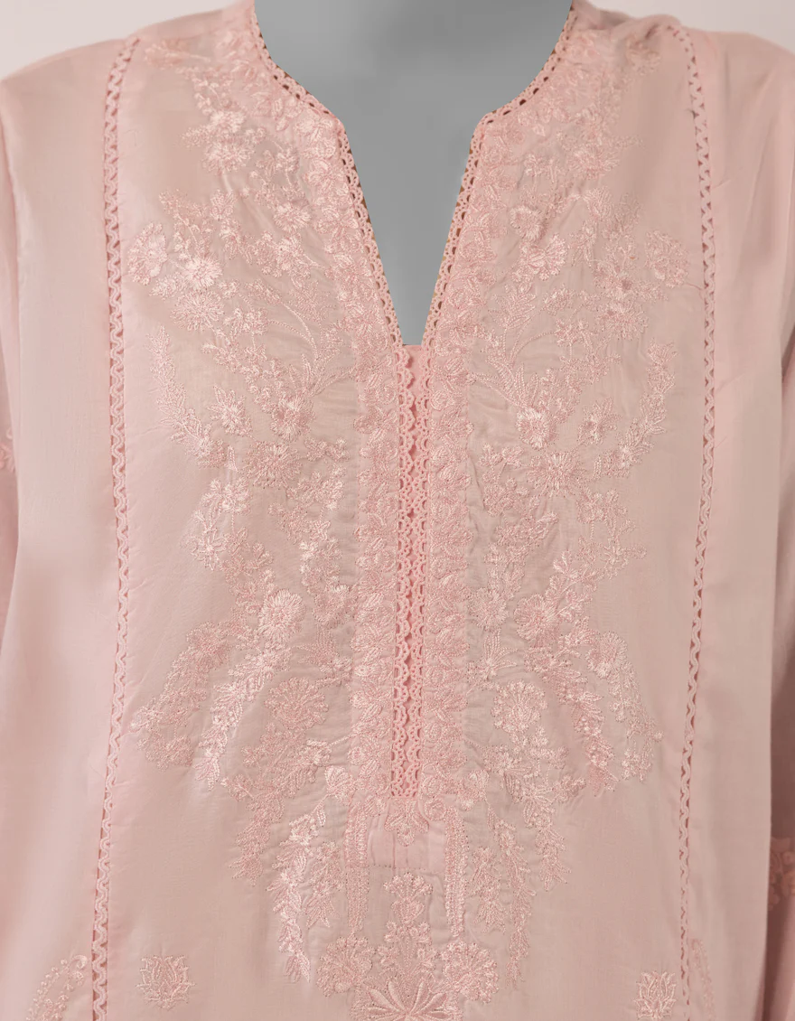 PINK LAWN 3PC STITCHED | JLAWN-S-26-402/S SEHIFFLI-1 - Image 3