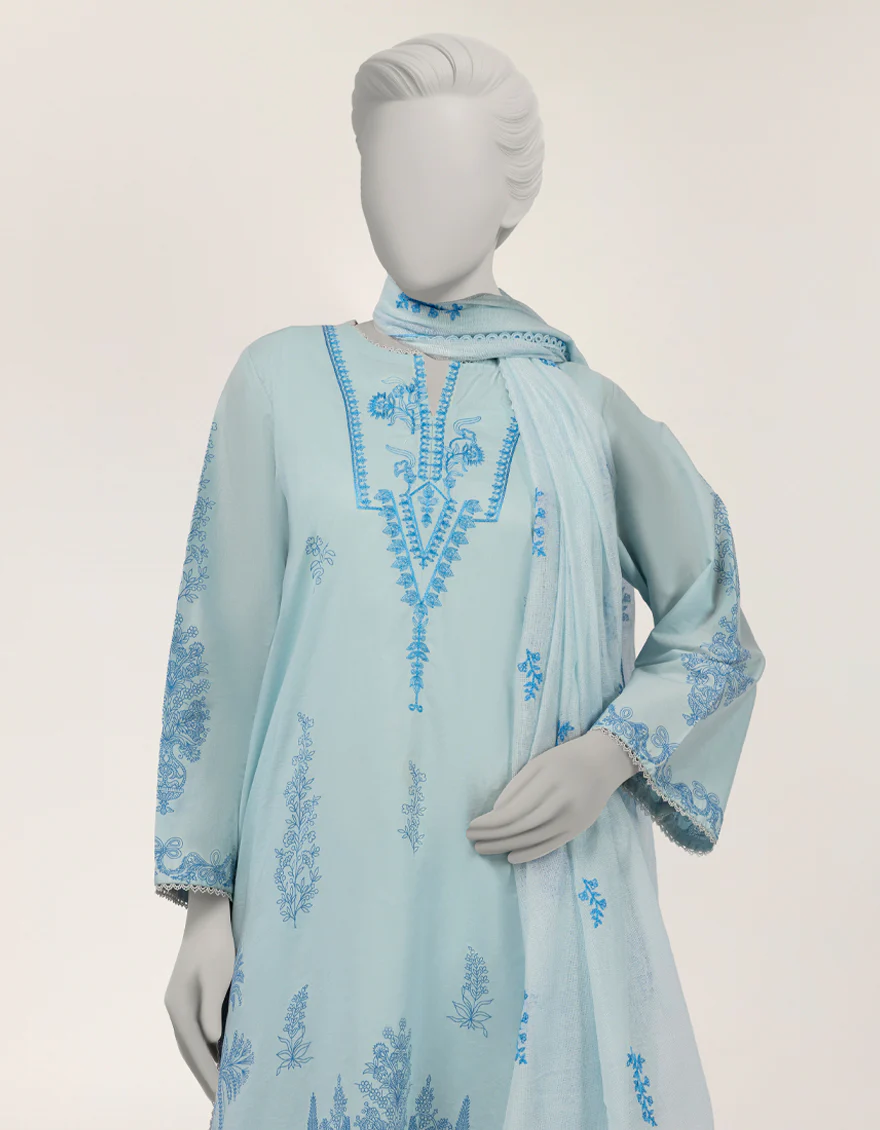 BLUE LAWN 3PC STITCHED | JLAWN-S-26-431/S PRINT MUSE-04 - Image 2