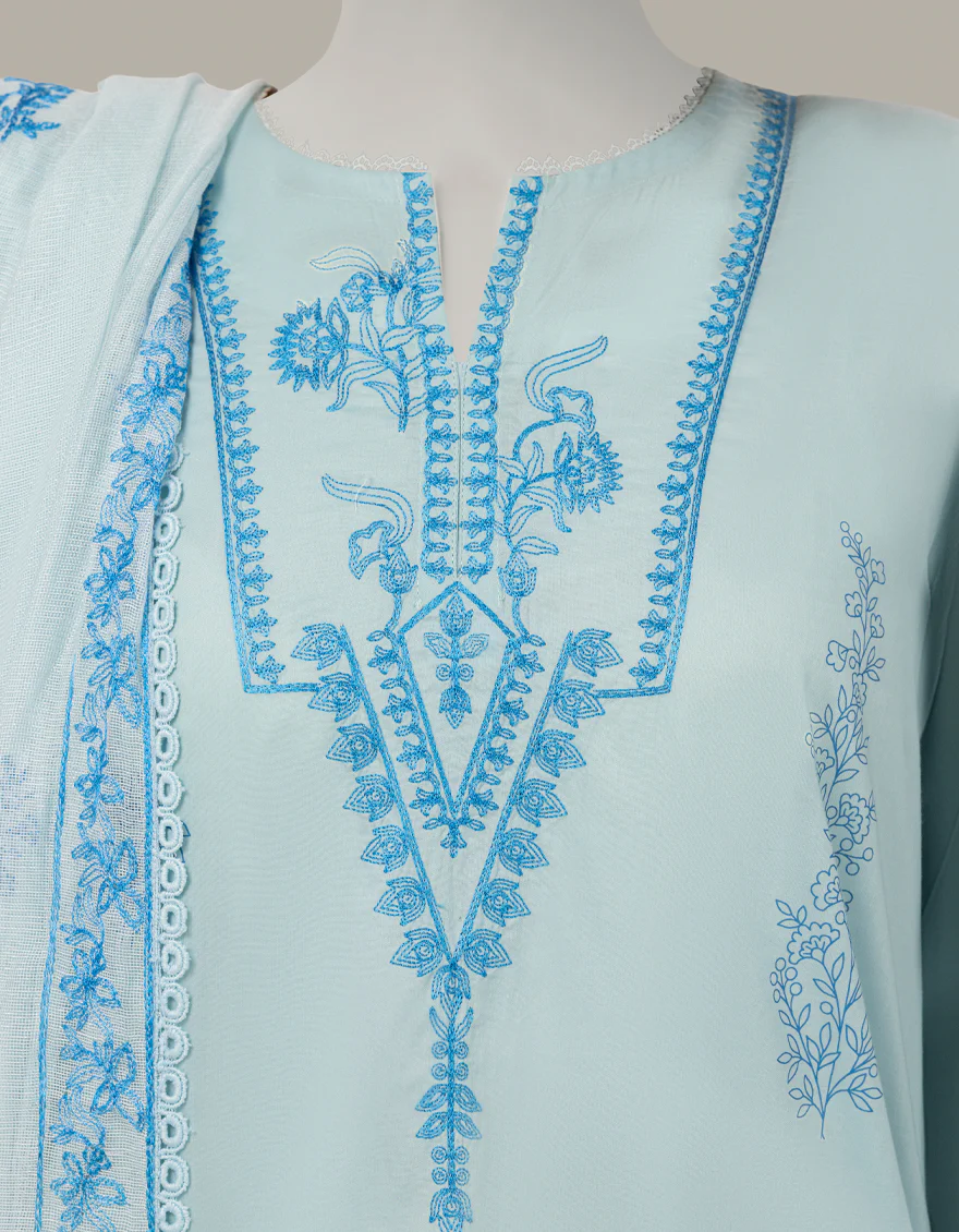 BLUE LAWN 3PC STITCHED | JLAWN-S-26-431/S PRINT MUSE-04 - Image 4