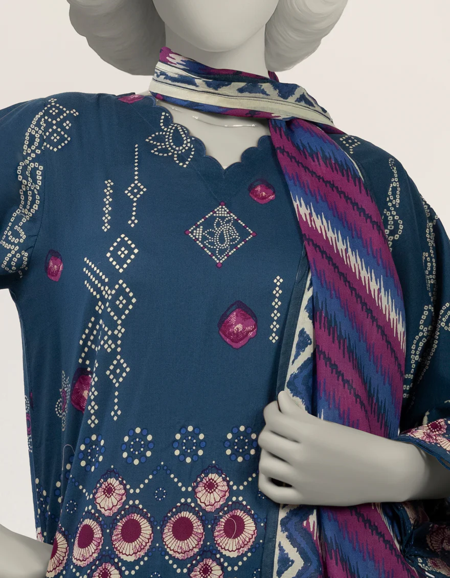 BLUE LAWN 3PC STITCHED | JLAWN-S-26-504/S TIE DIE-01 - Image 4