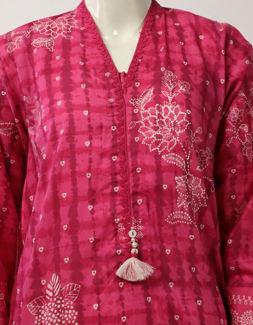 PINK LAWN 3PC STITCHED | JLAWN-S-26-507/S TIE DIE-04 - Image 3