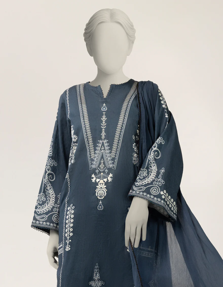 BLUE DOBBY 3PC STITCHED | JLAWN-S-26-511/S INK DROP-4 - Image 3