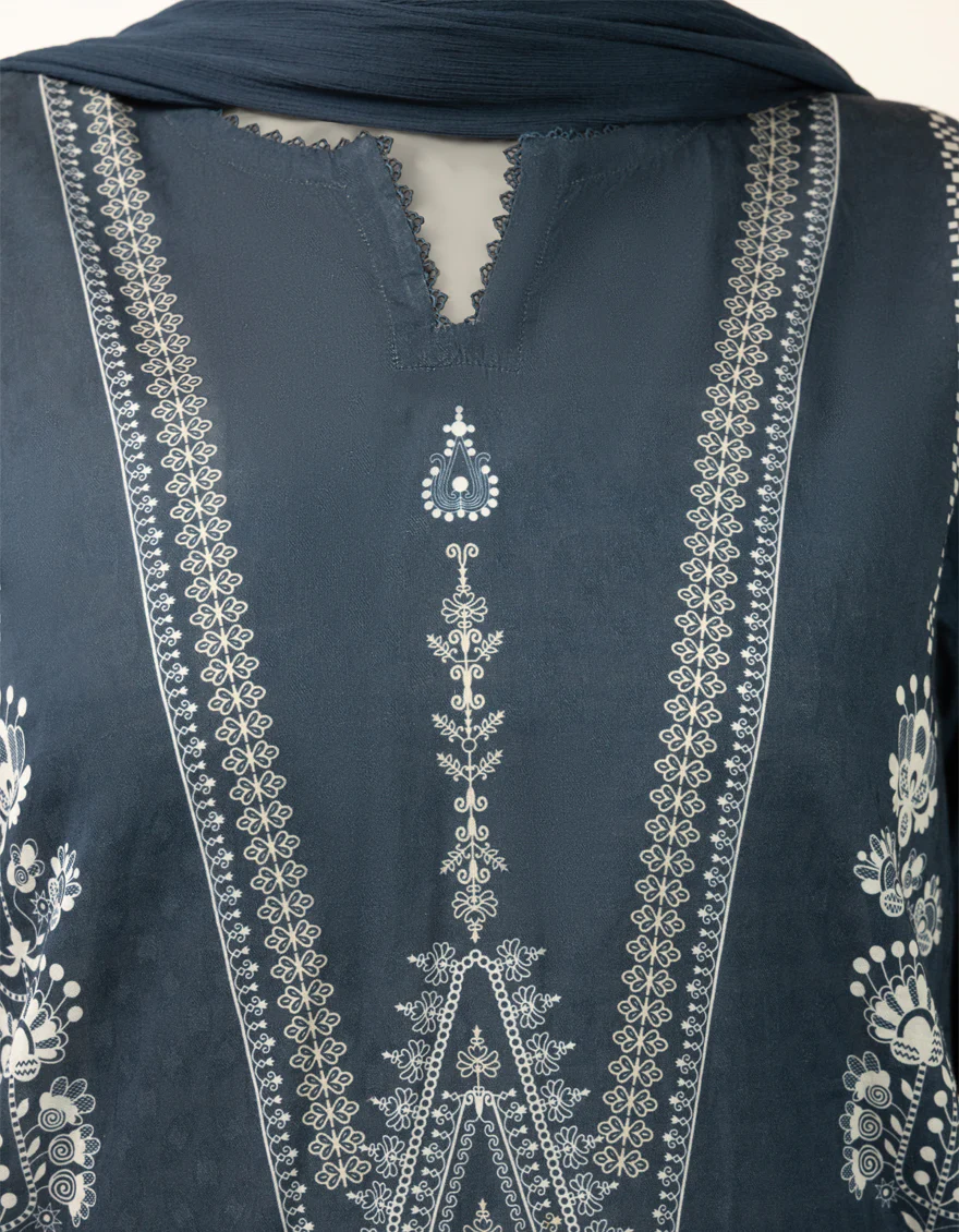 BLUE DOBBY 3PC STITCHED | JLAWN-S-26-511/S INK DROP-4 - Image 4