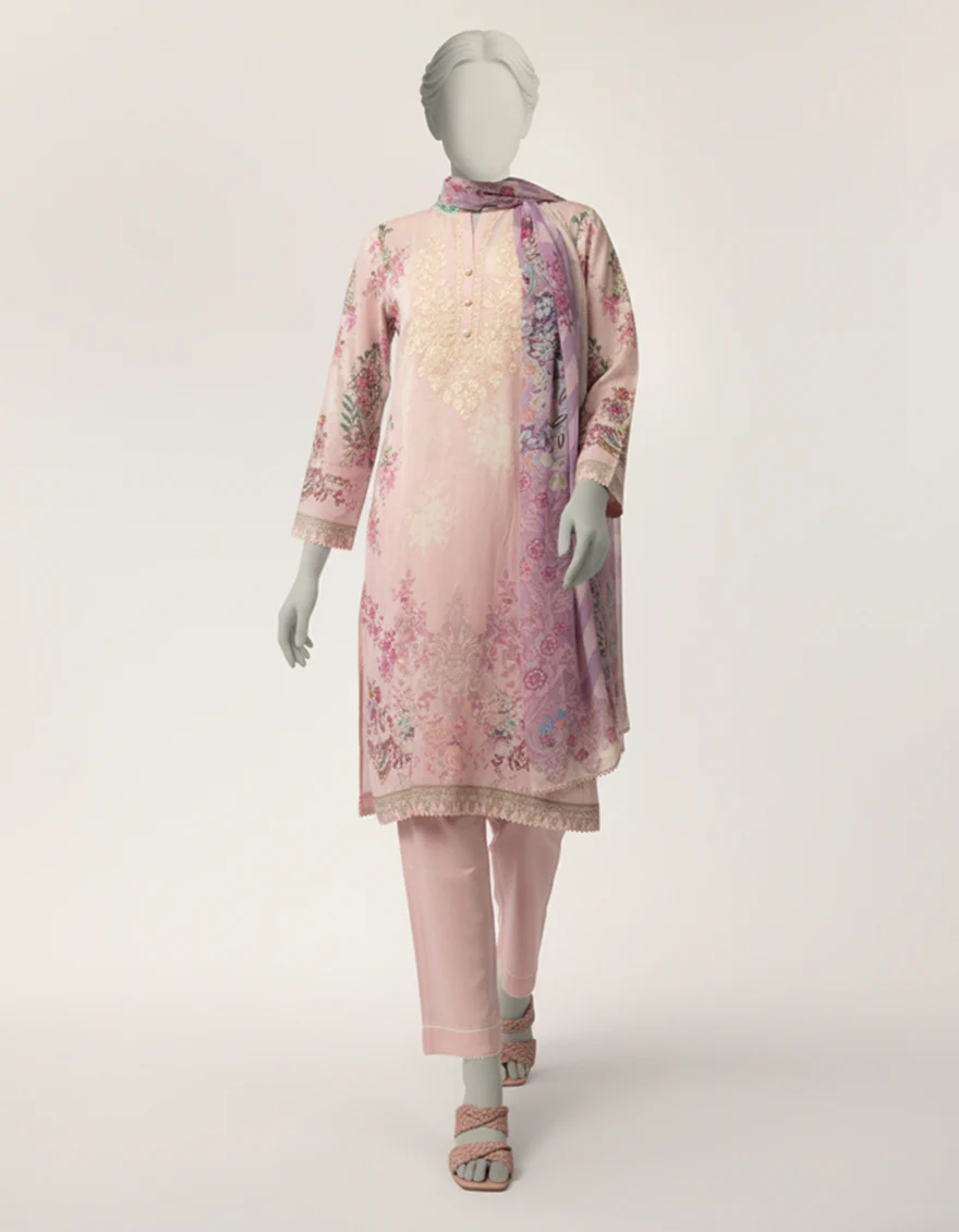 LILAC LAWN 3PC STITCHED | JLAWN-S-26-530/S MEADOW MUSE-01 - Image 5