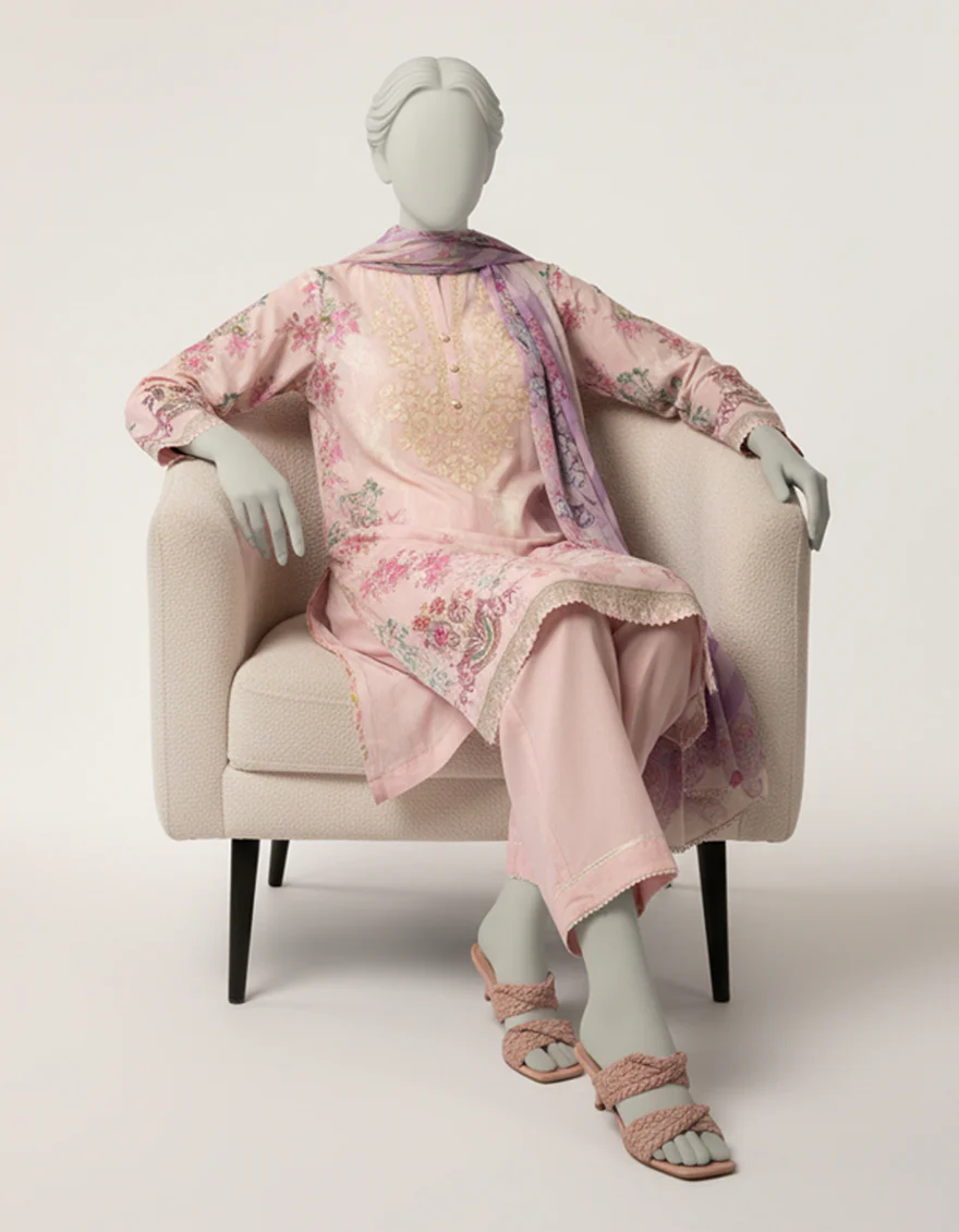 LILAC LAWN 3PC STITCHED | JLAWN-S-26-530/S MEADOW MUSE-01 - Image 6