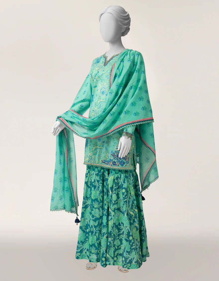 GREEN LAWN 3PC STITCHED | JLAWN-S-26-556/S COLOR BLOCK-03 - Image 7