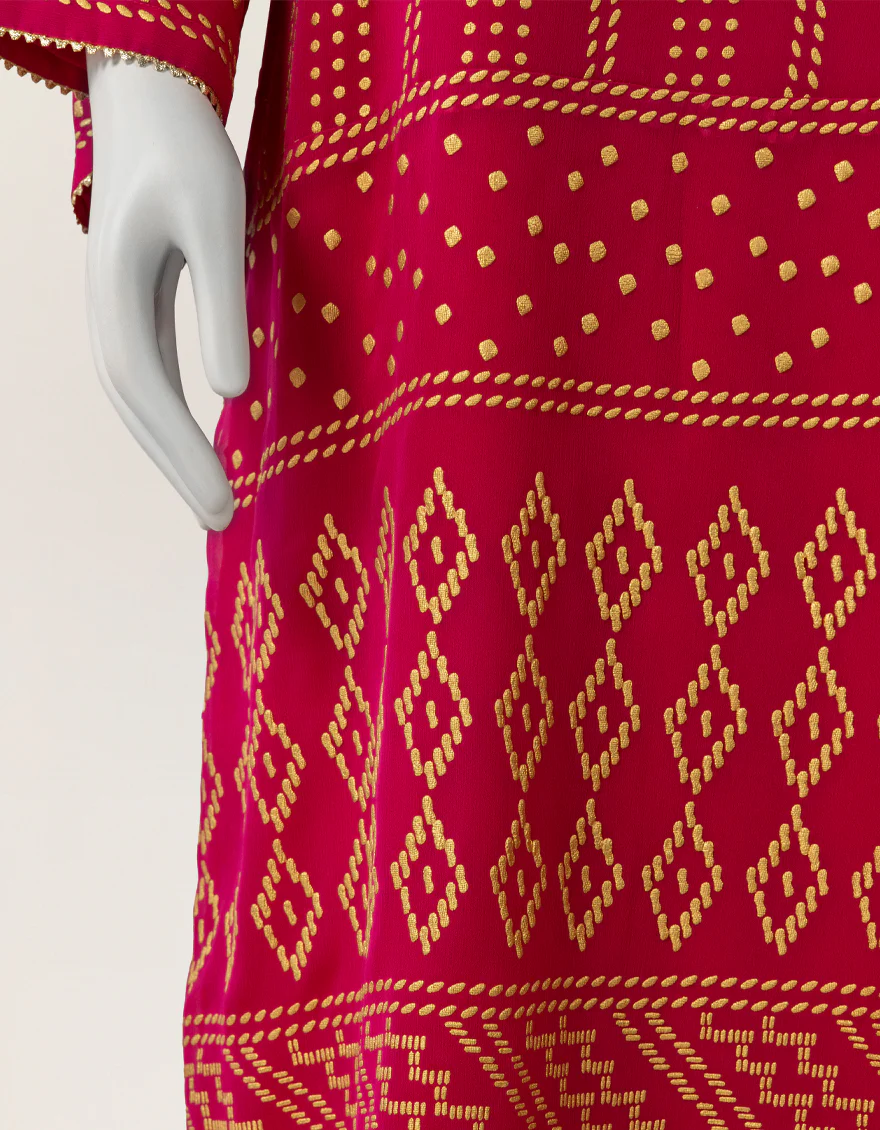 PINK BAMBER CHIFFON 3PC STITCHED | JLAWN-S-26-571/S MUKESH-06 - Image 8