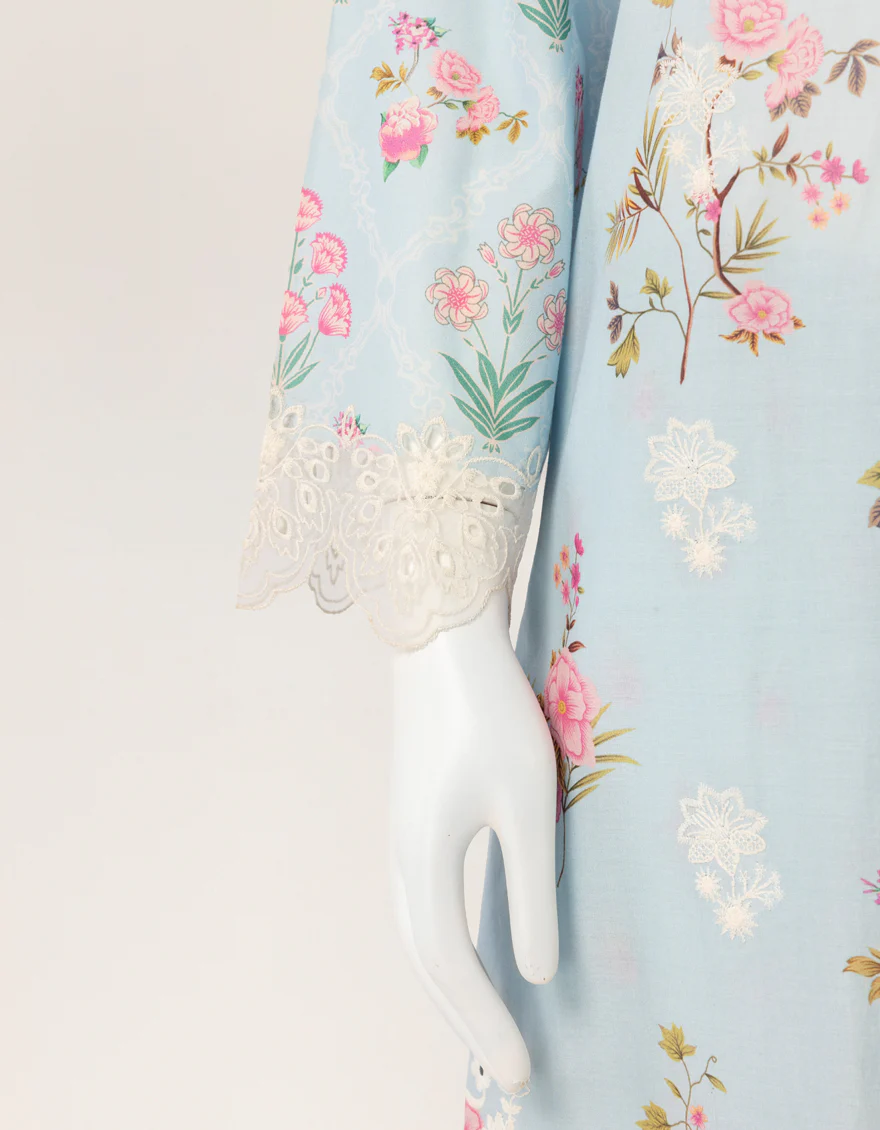 BLUE LAWN SILK 3PC STITCHED | JLAWN-S-26-572/S SCHIFFLI-A-1 - Image 6
