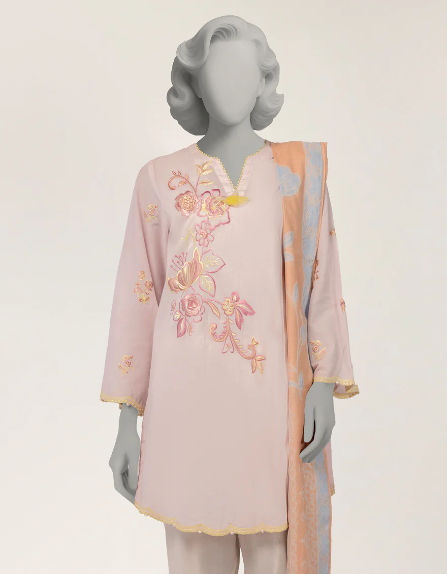 PINK LAWN 2PC STITCHED | JLAWN-S-JDS-26-1217/S DORI CORD-A-03 - Image 3