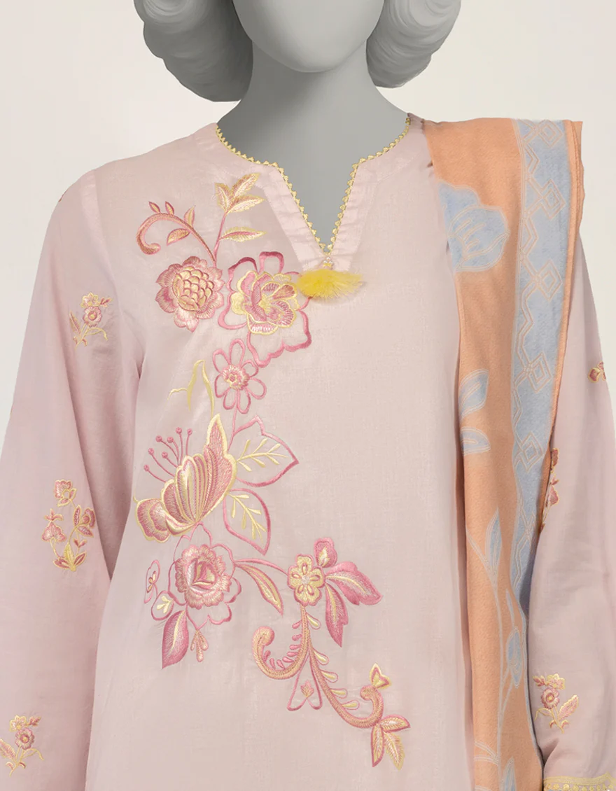 PINK LAWN 2PC STITCHED | JLAWN-S-JDS-26-1217/S DORI CORD-A-03 - Image 4
