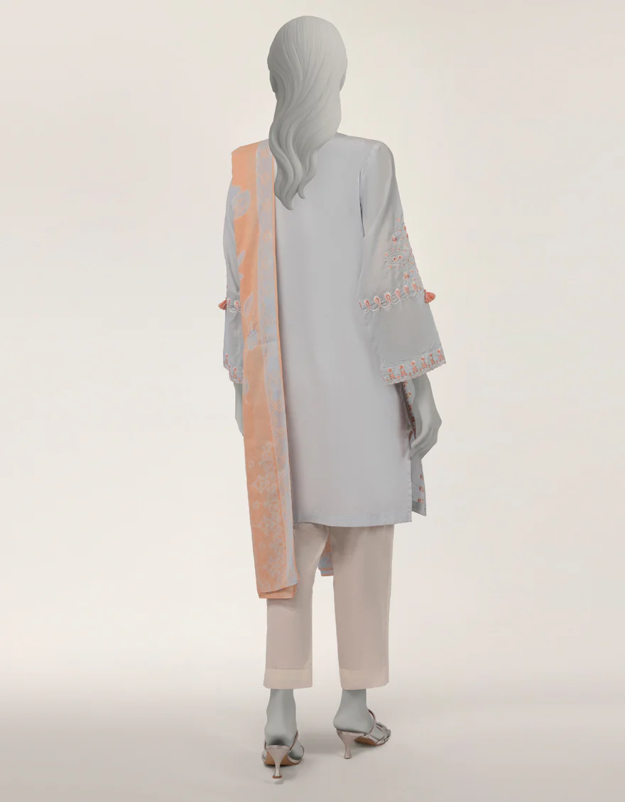 BLUE LAWN 2PC STITCHED | JLAWN-S-JDS-26-1218/S DORI CORD-A-04 - Image 2