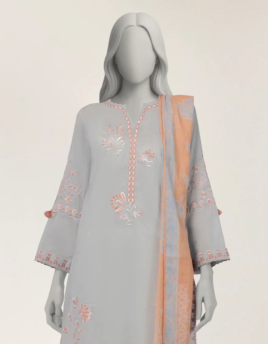 BLUE LAWN 2PC STITCHED | JLAWN-S-JDS-26-1218/S DORI CORD-A-04 - Image 3