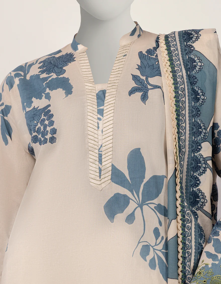 OFF WHITE LAWN 2PC STITCHED | JLAWN-S-JDS-26-1220/S THREAD & TONE-A-02 - Image 4