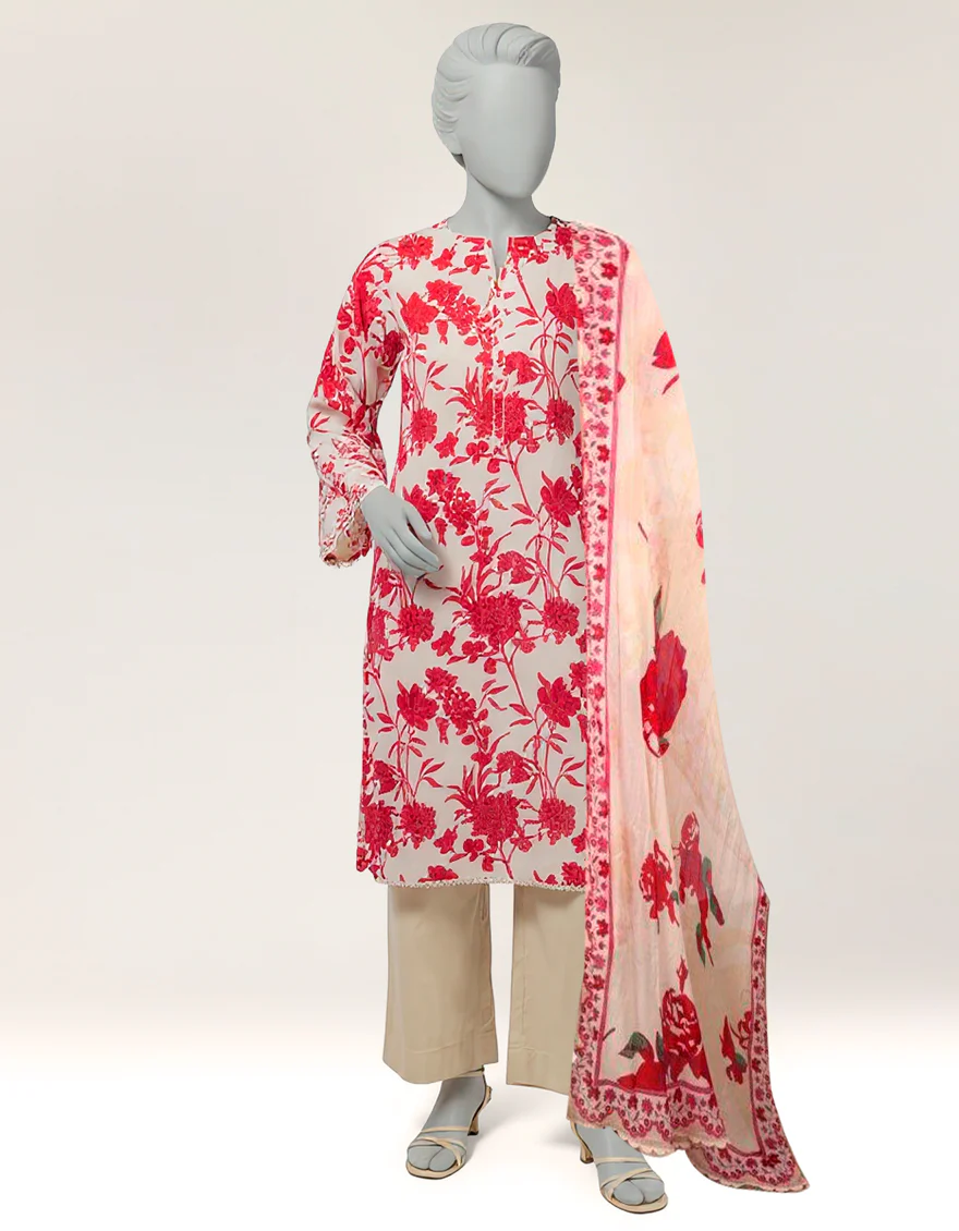 MULTICOLOR LAWN 2PC STITCHED | JLAWN-S-JDS-26-1222/S THREAD & TONE-A-04 - Image 5