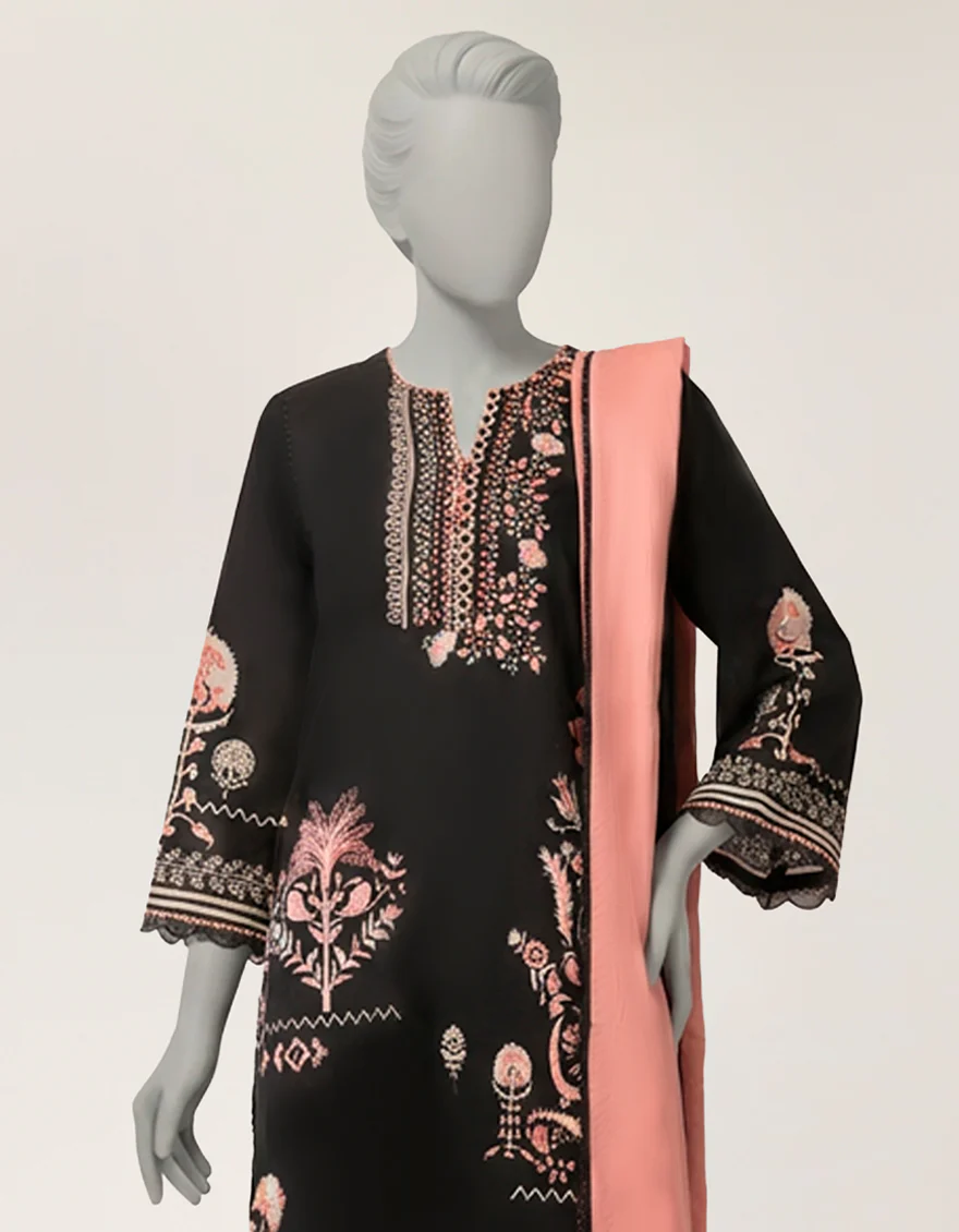 BLACK LAWN 2PC STITCHED | JLAWN-S-JDS-26-1224/S MALTA-A-02 - Image 2