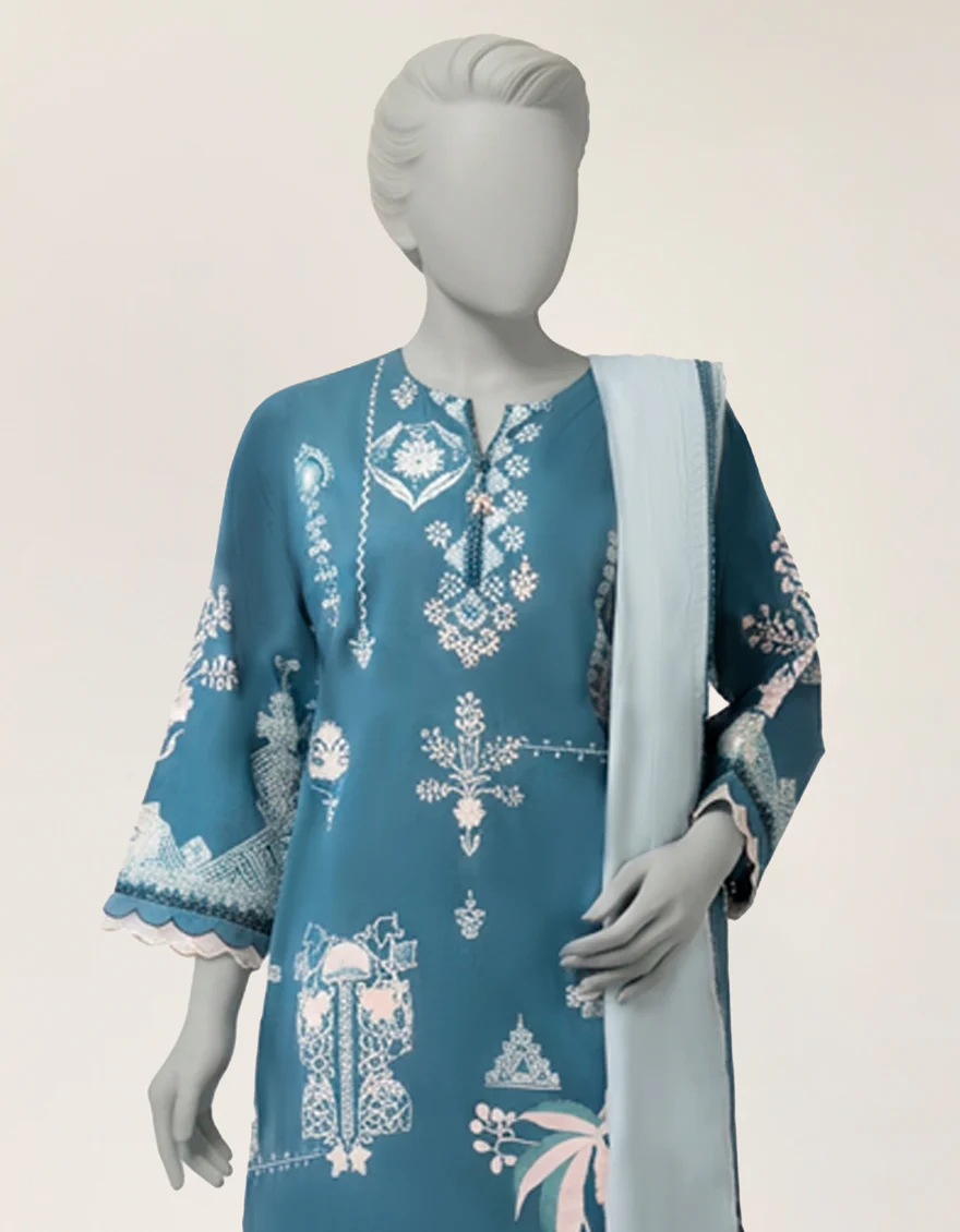 BLUE LAWN 2PC STITCHED | JLAWN-S-JDS-26-1225/S MALTA-A-03 - Image 2