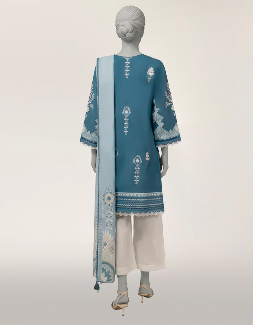 BLUE LAWN 2PC STITCHED | JLAWN-S-JDS-26-1225/S MALTA-A-03 - Image 3