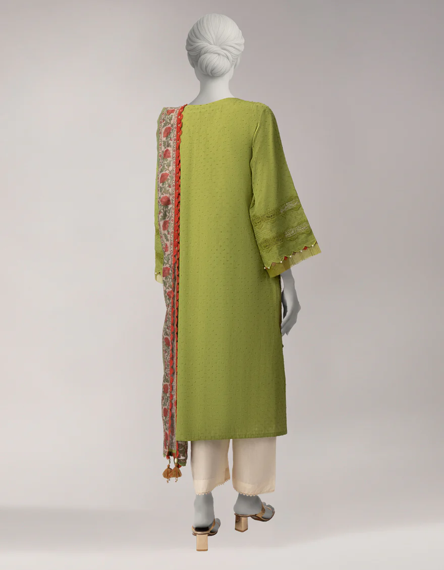 GREEN DORIA 2PC UNSTITCHED | JLAWN-S-JDS-26-1247 RIWAYAT-1 - Image 2