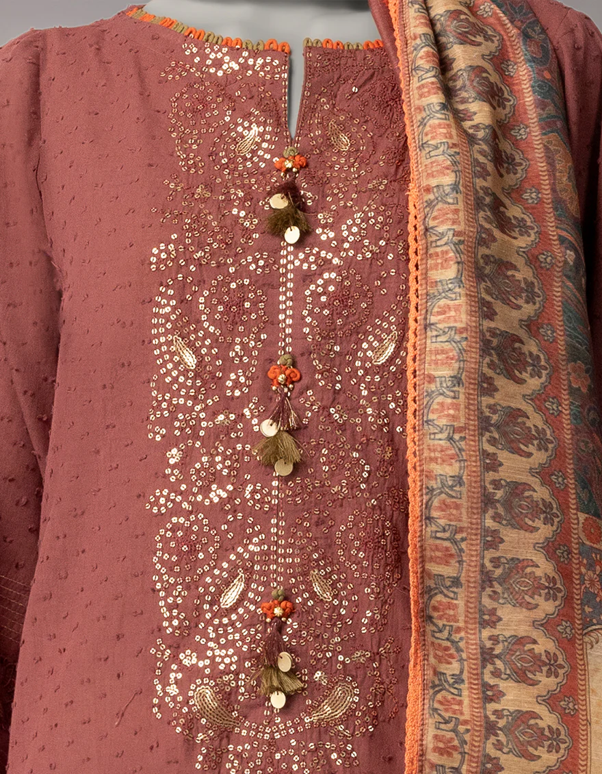 BROWN DORIA 2PC UNSTITCHED | JLAWN-S-JDS-26-1250 RIWAYAT-4 - Image 3