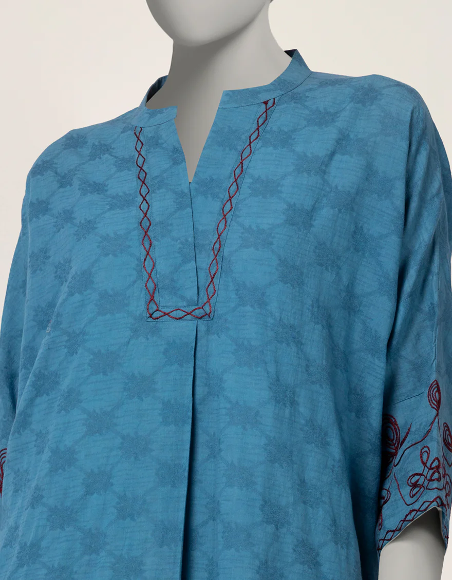 BLUE DOBBY 2PC STITCHED | JLAWN-S-JST-26-2296/S CORD-02 - Image 4