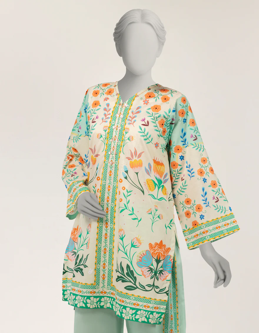MULTICOLOR DOBBY 2PC STITCHED | JLAWN-S-JST-26-2301/S PLAY PRINT-03 - Image 2