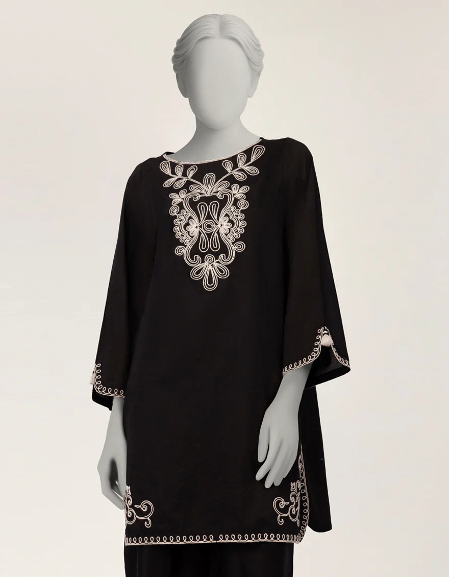 BLACK LAWN 2PC STITCHED | JLAWN-S-JST-26-2304/S DORI-CORDS-2 - Image 2