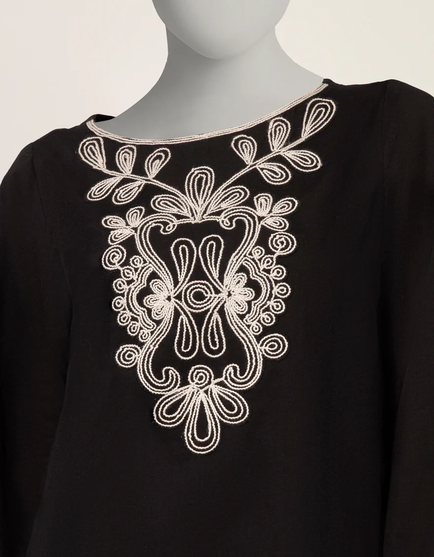 BLACK LAWN 2PC STITCHED | JLAWN-S-JST-26-2304/S DORI-CORDS-2 - Image 4