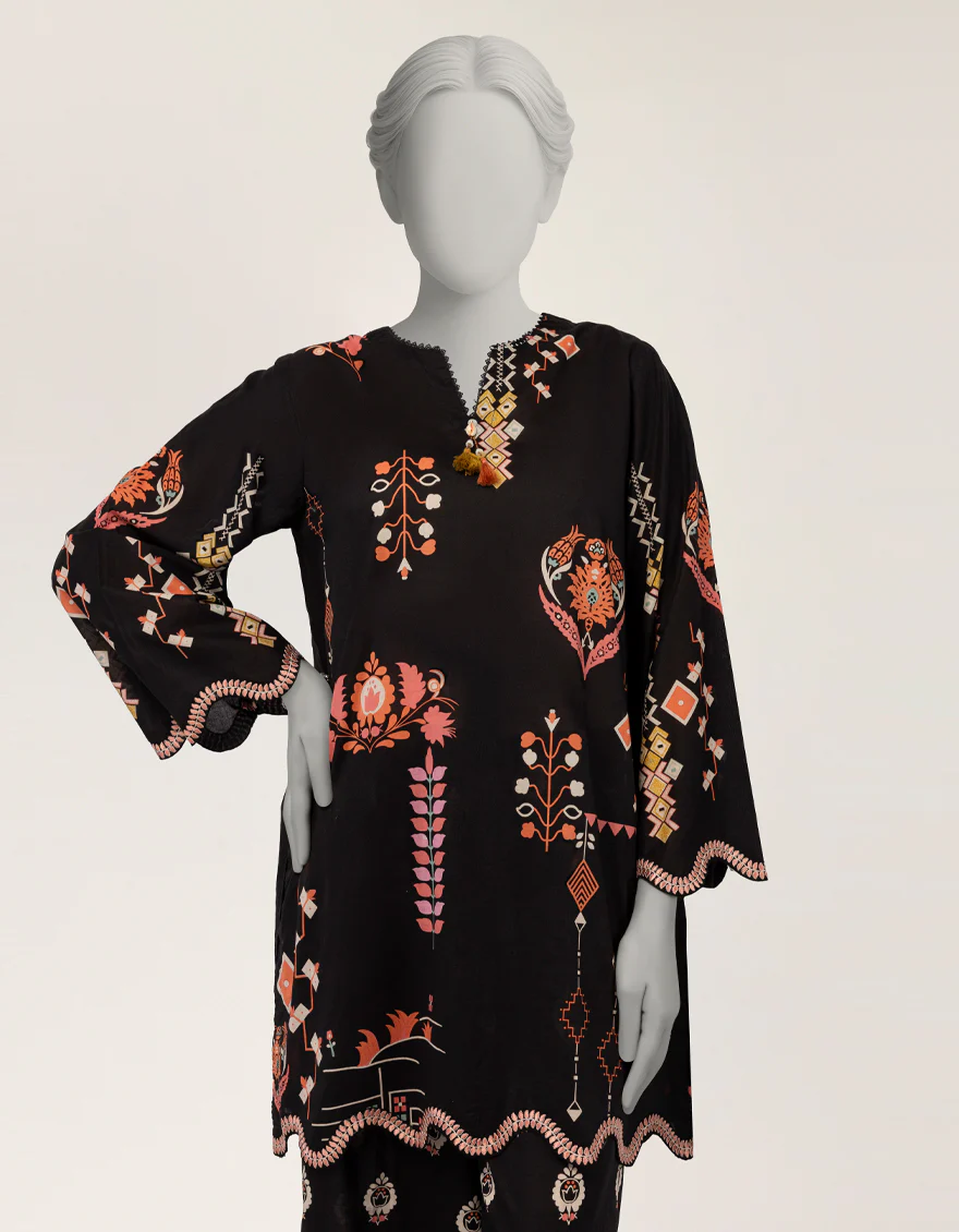 BLACK LAWN 2PC STITCHED | JLAWN-S-JST-26-2307/S MALTA-B--01 - Image 2