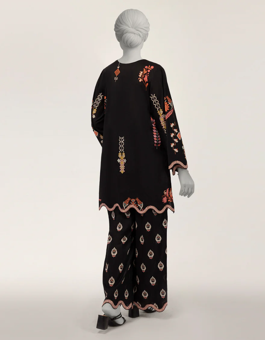 BLACK LAWN 2PC STITCHED | JLAWN-S-JST-26-2307/S MALTA-B--01 - Image 3