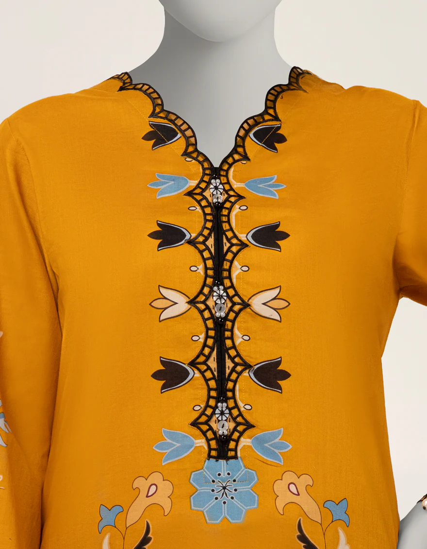 YELLOW LAWN 2PC STITCHED | JLAWN-S-JST-26-2308/S MALTA-B-02 - Image 4