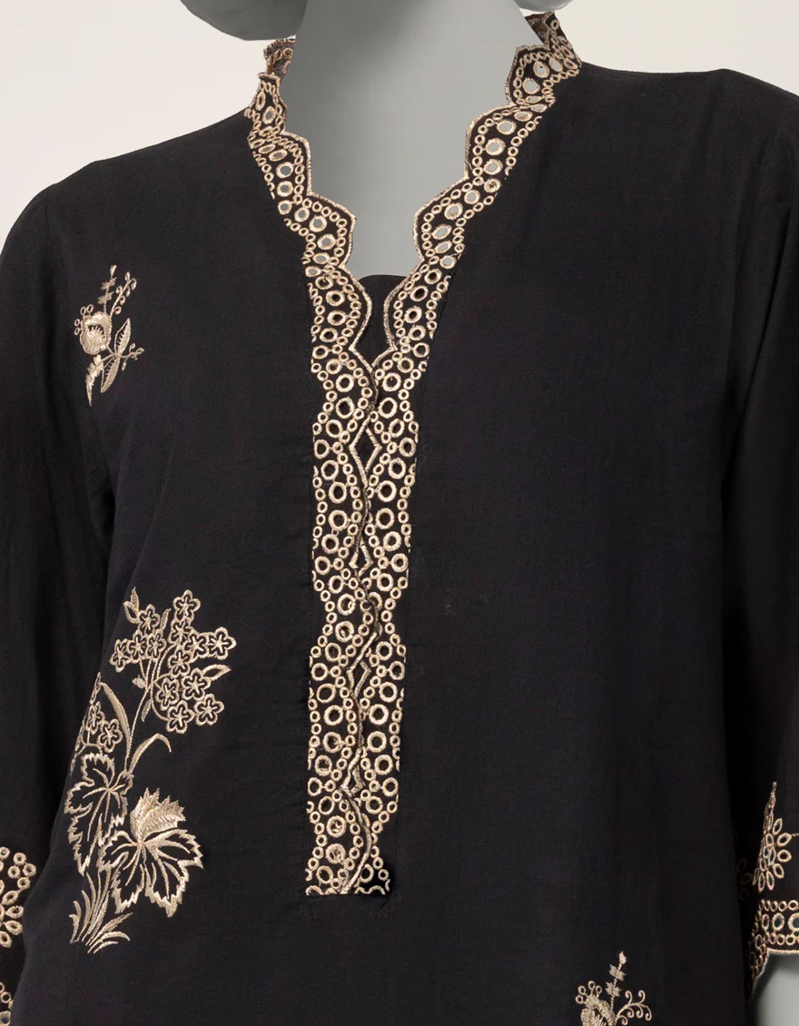 BLACK LAWN 2PC STITCHED | JLAWN-S-JST-26-2315/S THREAD & TONE-B-01 - Image 4