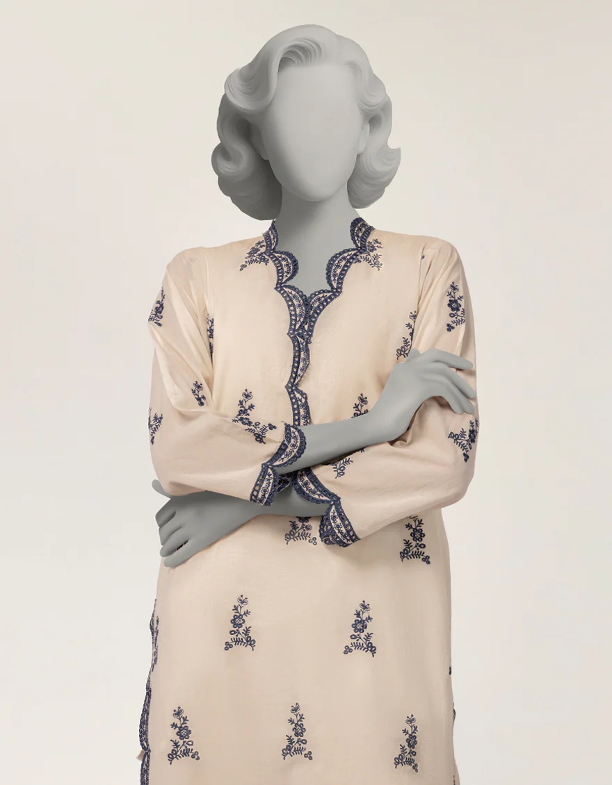 OFF WHITE LAWN 2PC STITCHED | JLAWN-S-JST-26-2318/S THREAD & TONE-B-04 - Image 2