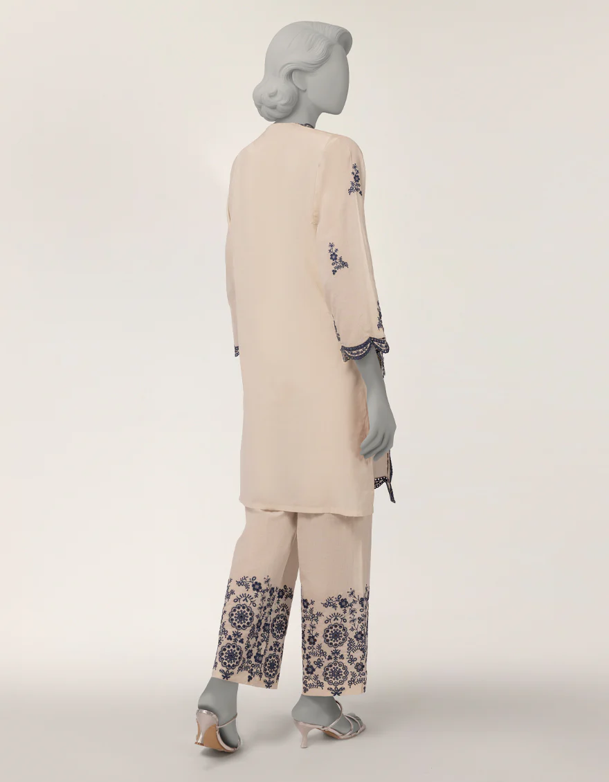 OFF WHITE LAWN 2PC STITCHED | JLAWN-S-JST-26-2318/S THREAD & TONE-B-04 - Image 3