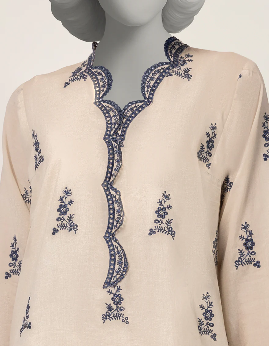 OFF WHITE LAWN 2PC STITCHED | JLAWN-S-JST-26-2318/S THREAD & TONE-B-04 - Image 4