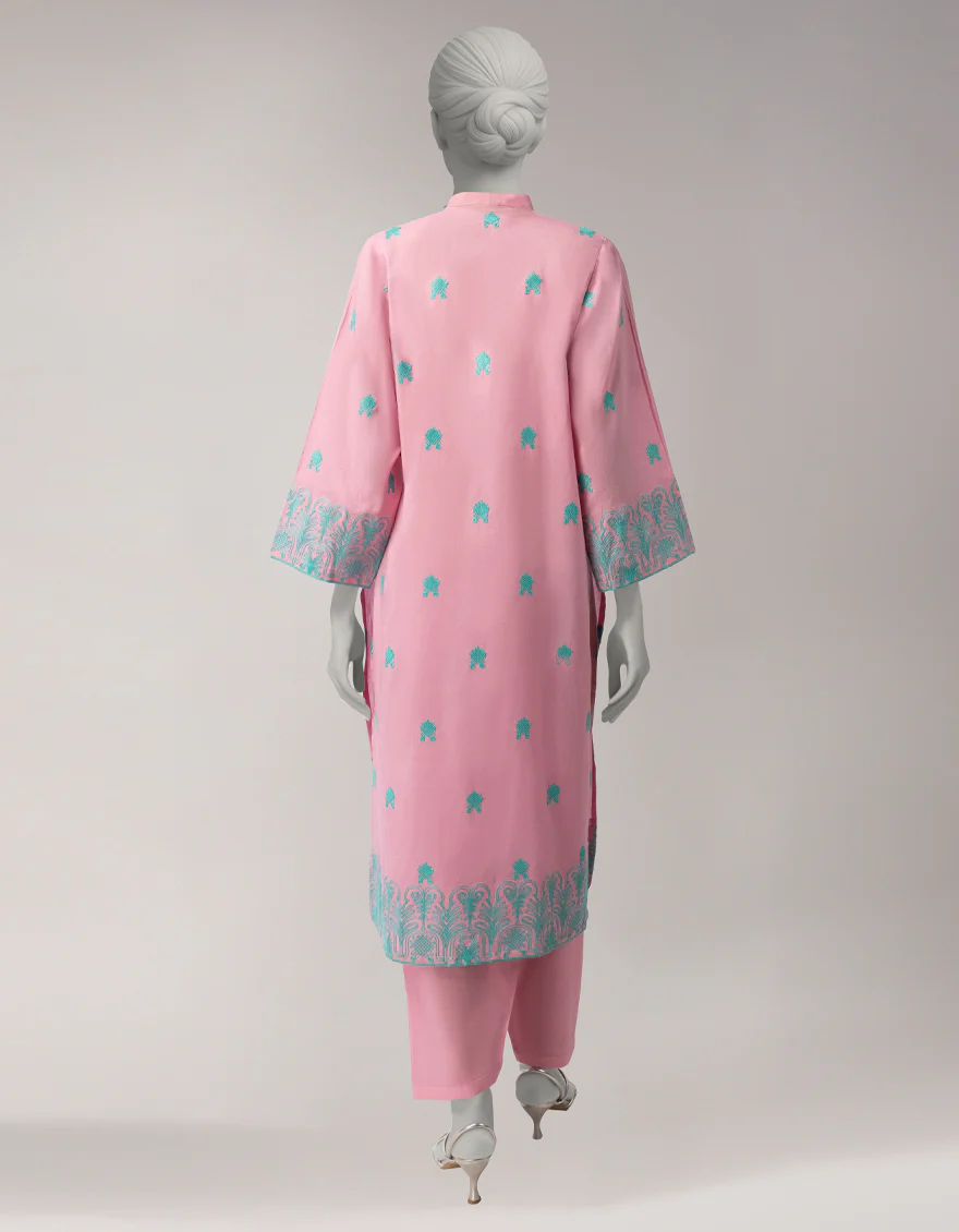 PINK LAWN 2PC UNSTITCHED | JLAWN-S-JST-26-2354 DHANAK-01 - Image 2