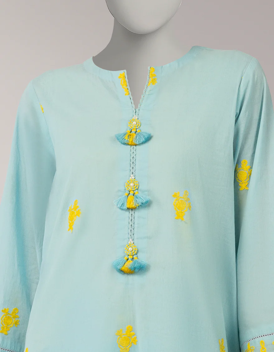 BLUE LAWN 2PC UNSTITCHED | JLAWN-S-JST-26-2356 DHANAK-03 - Image 3