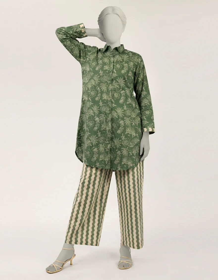 GREEN LAWN 2PC STITCHED | JLAWN-S-JST-26-2367/S FLORAL GARDEN-B1 - Image 6