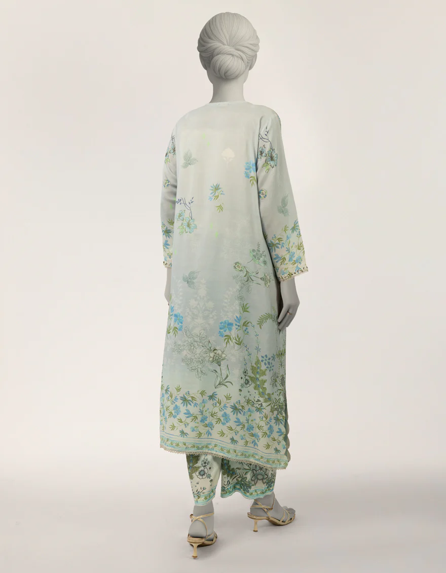 BLUE MAPLE SILK 2PC STITCHED | JLAWN-S-JST-26-2374/S IMPRESSIONS-04 - Image 2