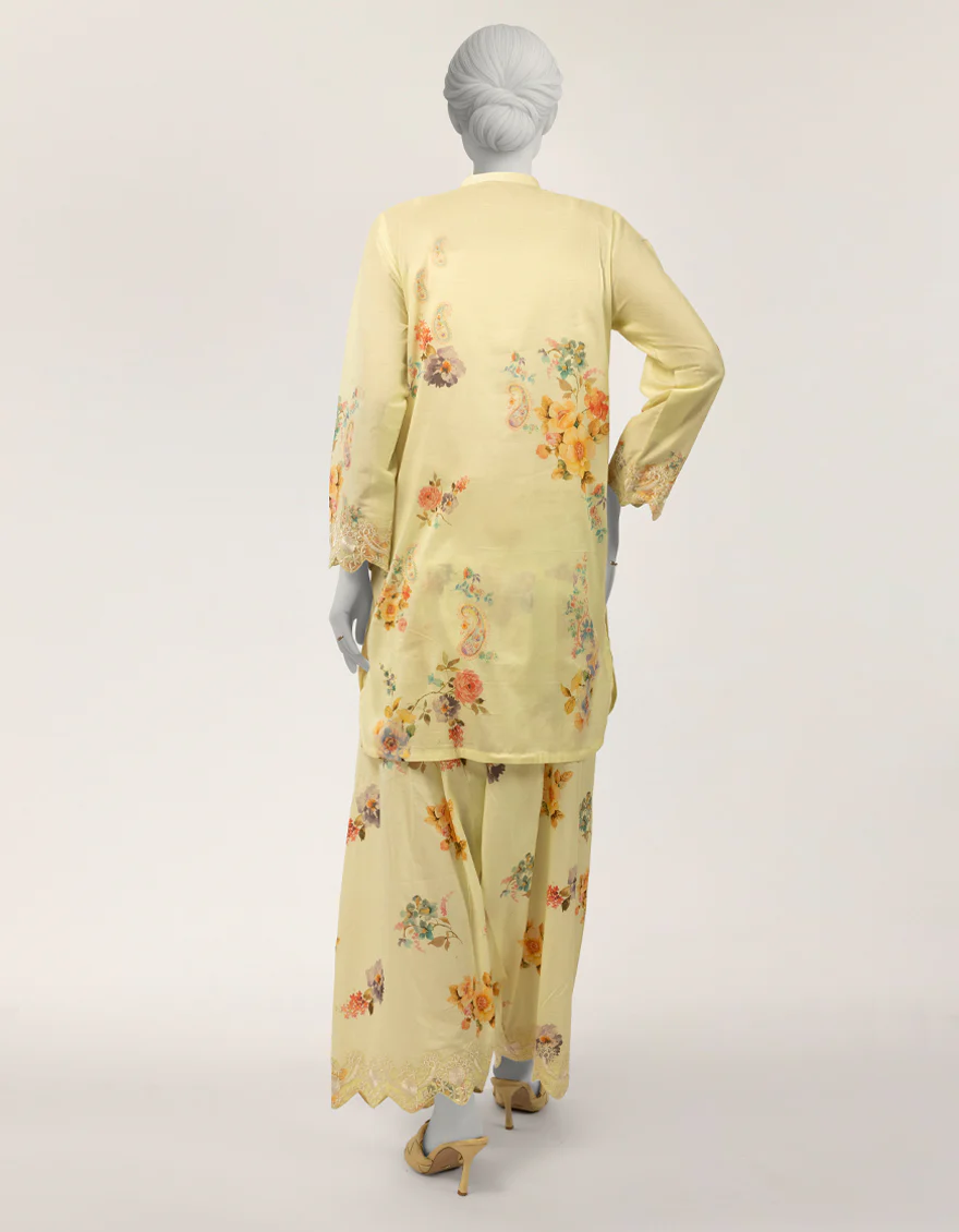 LEMON LAWN 2PC STITCHED | JLAWN-S-JST-26-2381/S BOLD FLORA-03 - Image 2