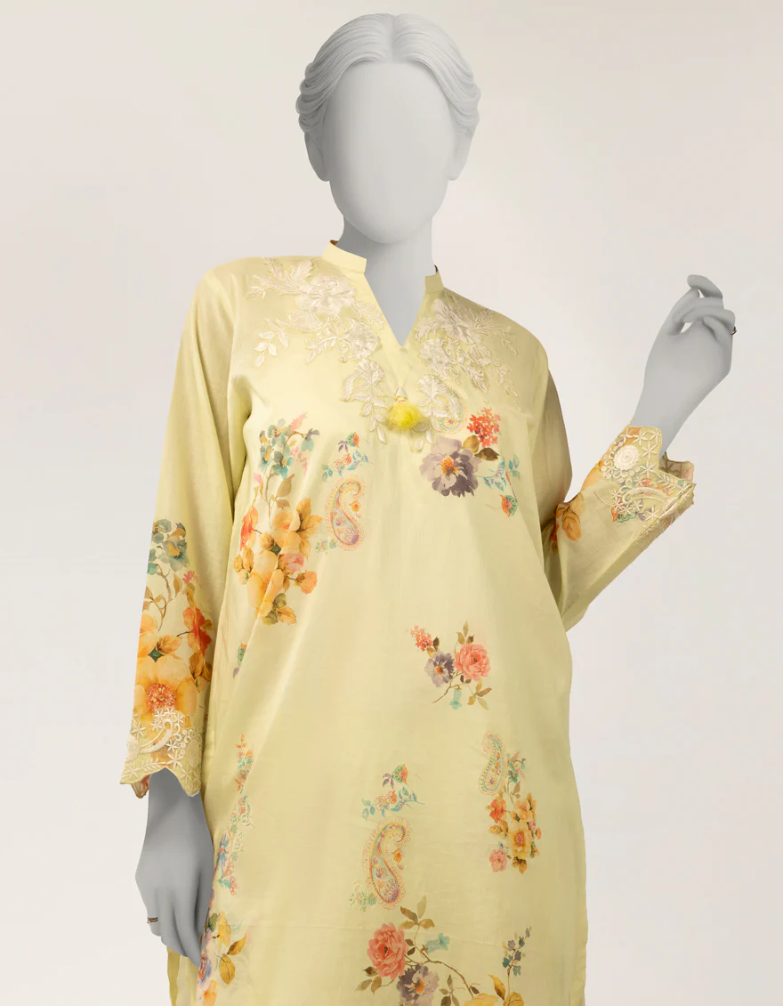 LEMON LAWN 2PC STITCHED | JLAWN-S-JST-26-2381/S BOLD FLORA-03 - Image 3