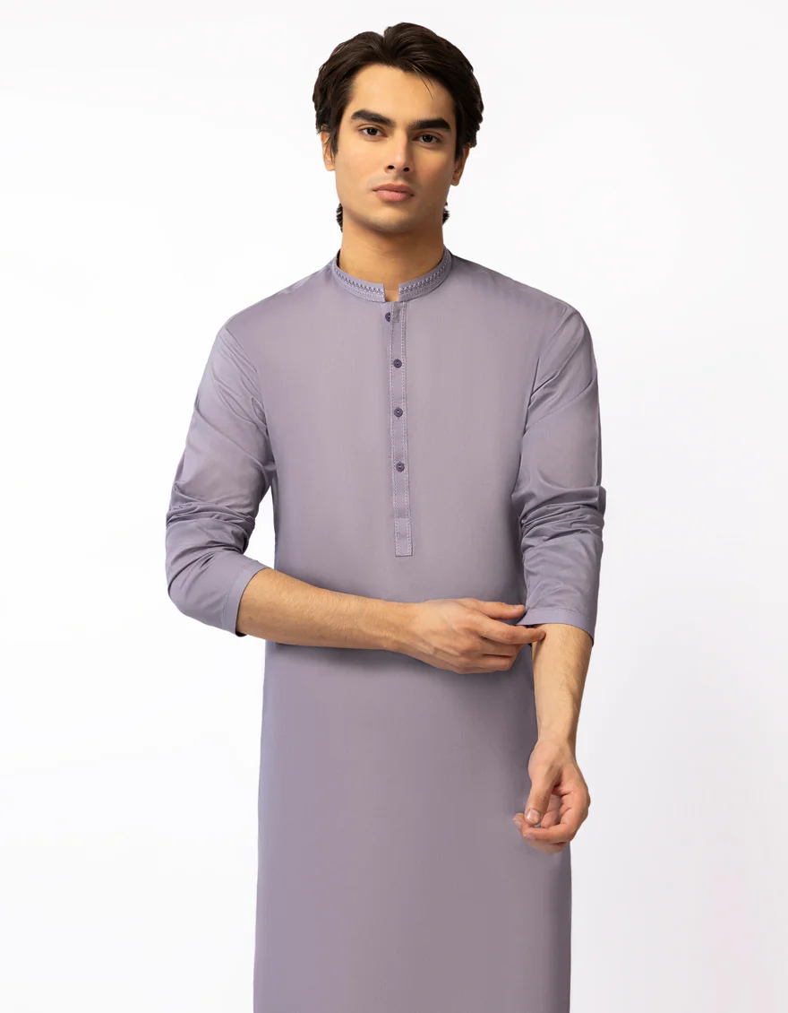 LIGHT PURPLE COTTON KURTA | JTK-A-42084/S26/JJ10827-SF - Image 2
