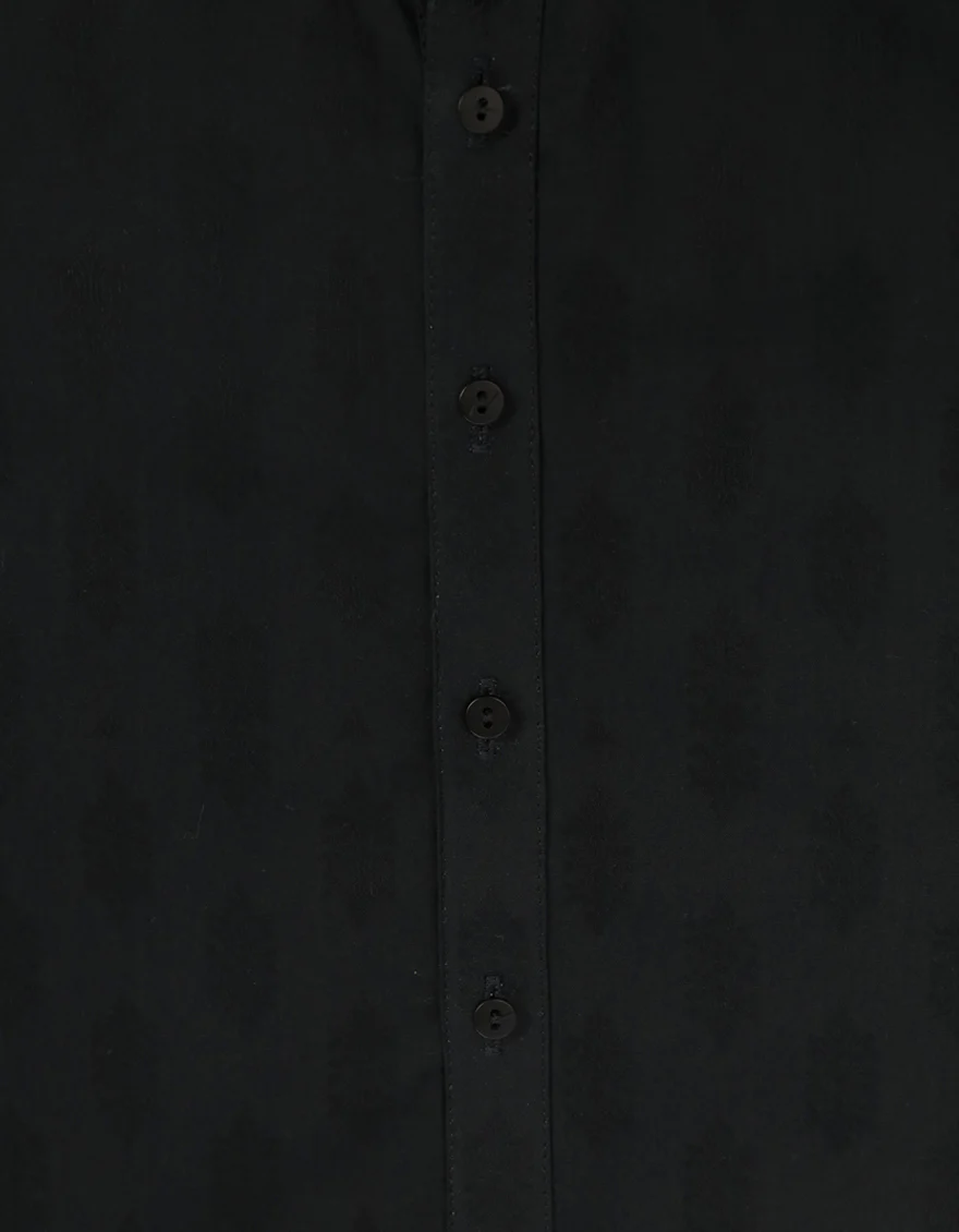 BLACK COTTON KURTA | JTK-S-50610/S26/JJ10620-PN - Image 3