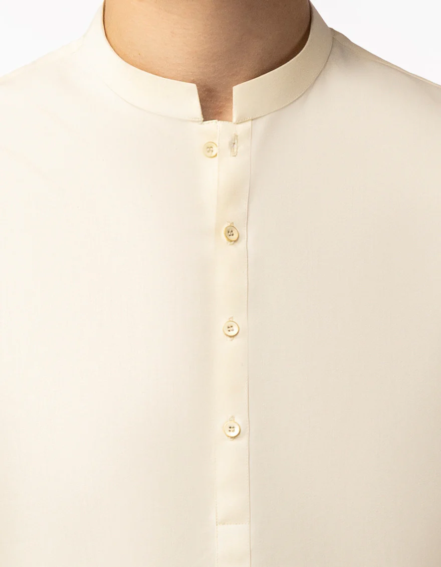 CREAM BLENDED KURTA TROUSERS | JTKP-A-50502/S26/JJ10422-CL - Image 3