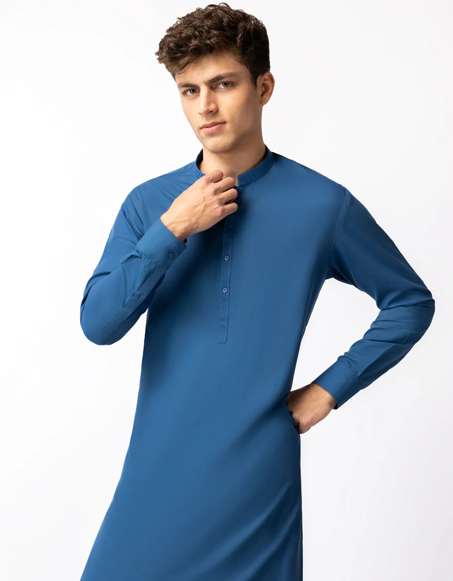 BLUE KAMEEZ SHALWAR | JTKS-A-42035/S26/JJ10244-SF - Image 2