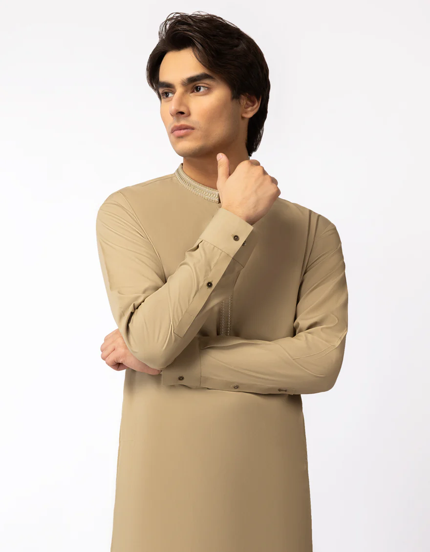 OLIVE KAMEEZ SHALWAR | JTKS-A-42041/S26/JJ10376-SF - Image 2